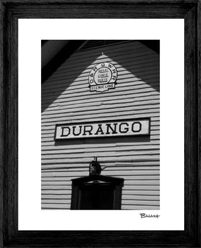 DURANGO DEPOT ~ D&SNG RR ~ GRAYSCALE ~ 3:4