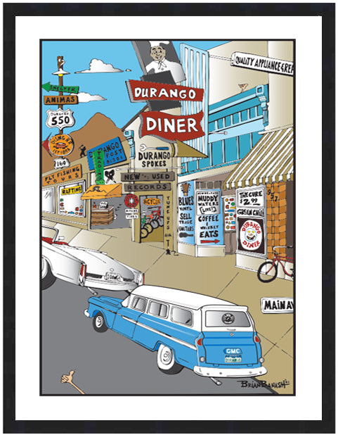 DURANGO DINER ~ HISTORIC DOWNTOWN ~ 16x20