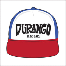 Load image into Gallery viewer, DURANGO ~ ELEV. 6512' ~ SURF STYLE ~ GRAPHIC HAT