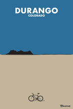 Load image into Gallery viewer, DURANGO ~ COLORADO ~ MOUNTAIN BIKE ~ LA PLATAS ~ SAND ~ INDIGO SKY ~ 2:3