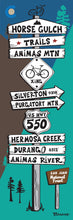 Load image into Gallery viewer, DURANGO ~ MOUNTAIN BIKE TRAILS ~ SIGN POST ~ 1:3