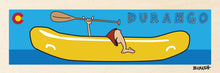 Load image into Gallery viewer, DURANGO ~ CO LOGO ~ RAFT GREM PADDLE ~ YELLOW BELLY