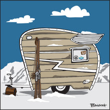 Load image into Gallery viewer, DURANGO ~ PURGATORY MOUNTAIN ~ TEAR DROP CAMPER ~ VINTAGE SKIIS ~ 1:1