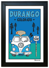 Load image into Gallery viewer, DURANGO ~ COLORADO ~ OLD TOWN CANOE BUS GRILL ~ HWY 550 ~ SEAFOAM ~ 2:3