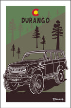 Load image into Gallery viewer, DURANGO ~ LAND CRUISER ~ FOREST SLOPE ~ CO LOGO ~ 12x18