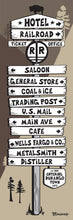 Load image into Gallery viewer, DURANGO ~ OLD WEST TOWN ~ SIGN POST ~ 8x24