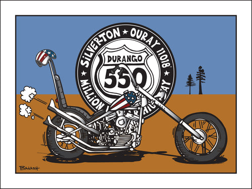 DURANGO ~ MILLION DOLLAR HIGHWAY 550 ~ EASY RIDER CHOPPER ~ 3:4