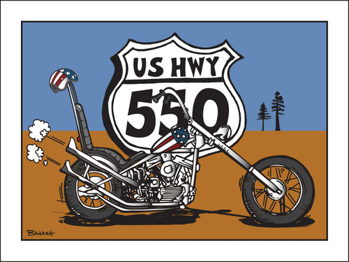 DURANGO ~ US HWY 550 ~ EASY RIDER CHOPPER ~ 3:4