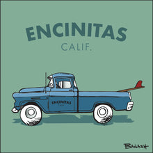 Load image into Gallery viewer, ENCINITAS ~ CALIF. ~ SURF PICKUP BED ~ SURFBOARD