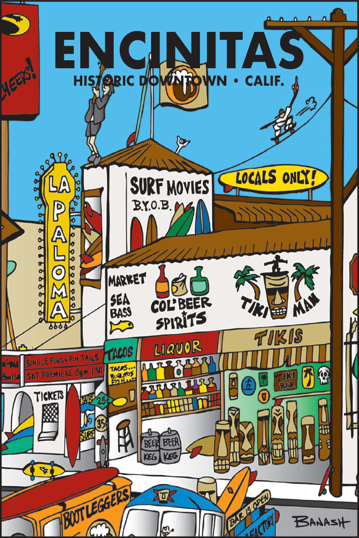 ENCINITAS ~ LA PALOMA THEATRE ~ HISTORIC DOWNTOWN ~ HWY 101 ~ 2:3