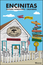 Load image into Gallery viewer, ENCINITAS ~ HISTORIC DOWNTOWN ~ CALIFORNIA ~ E.H.S. SCHOOLHOUSE ~ 12x18