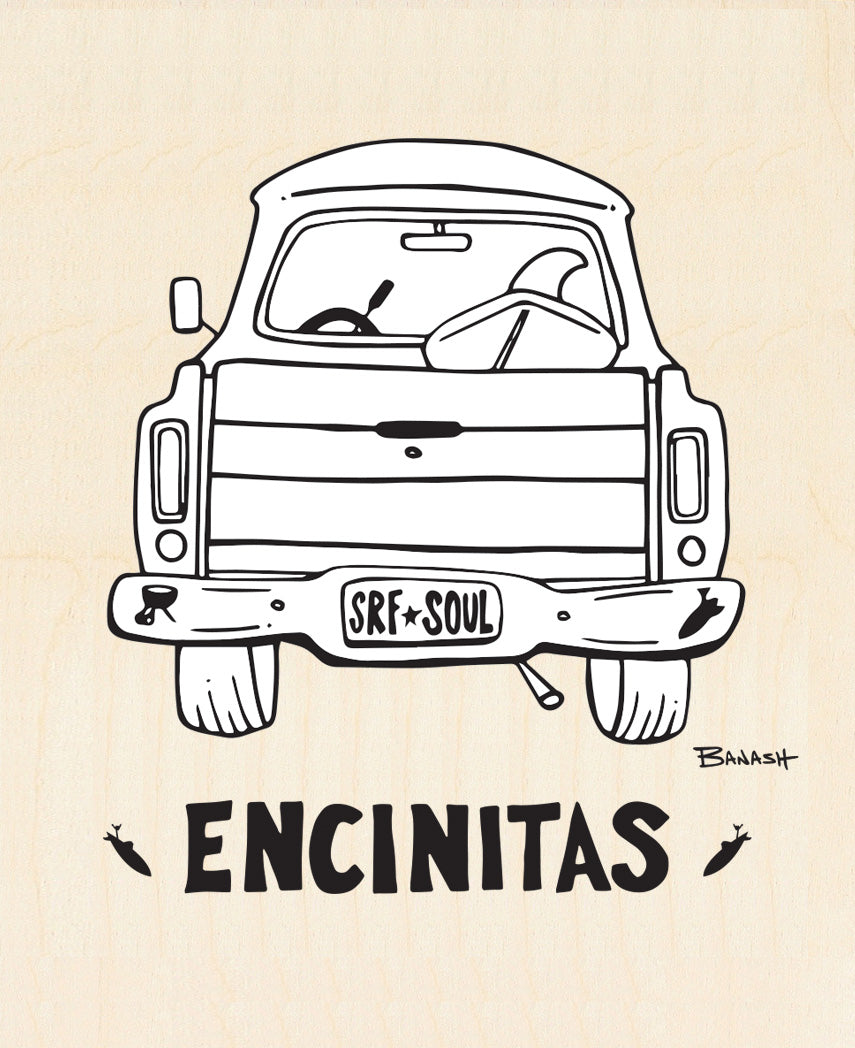 ENCINITAS ~ SURF PICKUP TAIL ~ VERT ~ 3:4