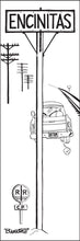 Load image into Gallery viewer, ENCINITAS ~ RR SIGN ~ CP ~ SURF PICKUP ~ 1:3