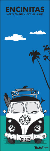 ENCINITAS ~ NORTH COUNTY ~ HWY 101 ~ CALIF. ~ SURF BUS GRILL ~ 1:3