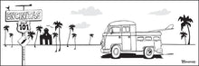 Load image into Gallery viewer, ENCINITAS ~ SURF TRUCK BUS ~ SWAMIS ~ SIGN POST ~ 1:3