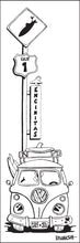 Load image into Gallery viewer, ENCINITAS ~ SURF XING ~ HWY 1 ~ SIGN POST ~ SURF BUS ~ 1:3