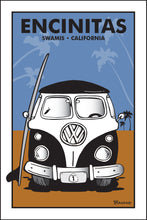 Load image into Gallery viewer, ENCINITAS ~ SWAMIS ~ CALIFORNIA ~ SIMPLE SURF BUS GRILL ~ SAND LINES ~ 12x18