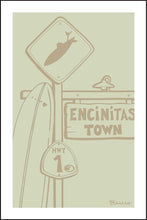 Load image into Gallery viewer, ENCINITAS ~ SURF XING ~ TOWN SIGN POST ~ LONGBOARD ~ DRIFTWOOD ~ 2:3
