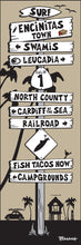 Load image into Gallery viewer, ENCINITAS TOWN ~ SIGN POST ~ 1:3