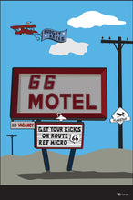 Load image into Gallery viewer, FLAGSTAFF ~ ROUTE 66 ~ 66 MOTEL ~ 12x18