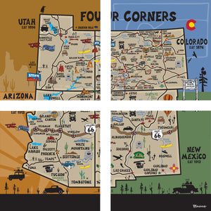 FOUR CORNERS ~ LIFESTYLE & DESTINATIONS ~ MAP ~ QUADRANTS ~ 1:1