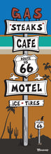 Load image into Gallery viewer, GAS STEAKS MOTEL ~ SIGN POST ~ ARIZONA ~ 8x24
