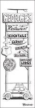Load image into Gallery viewer, GEORGE'S RESTAURANT ~ SIGN POST ~ SURF BUG ~ 1:3