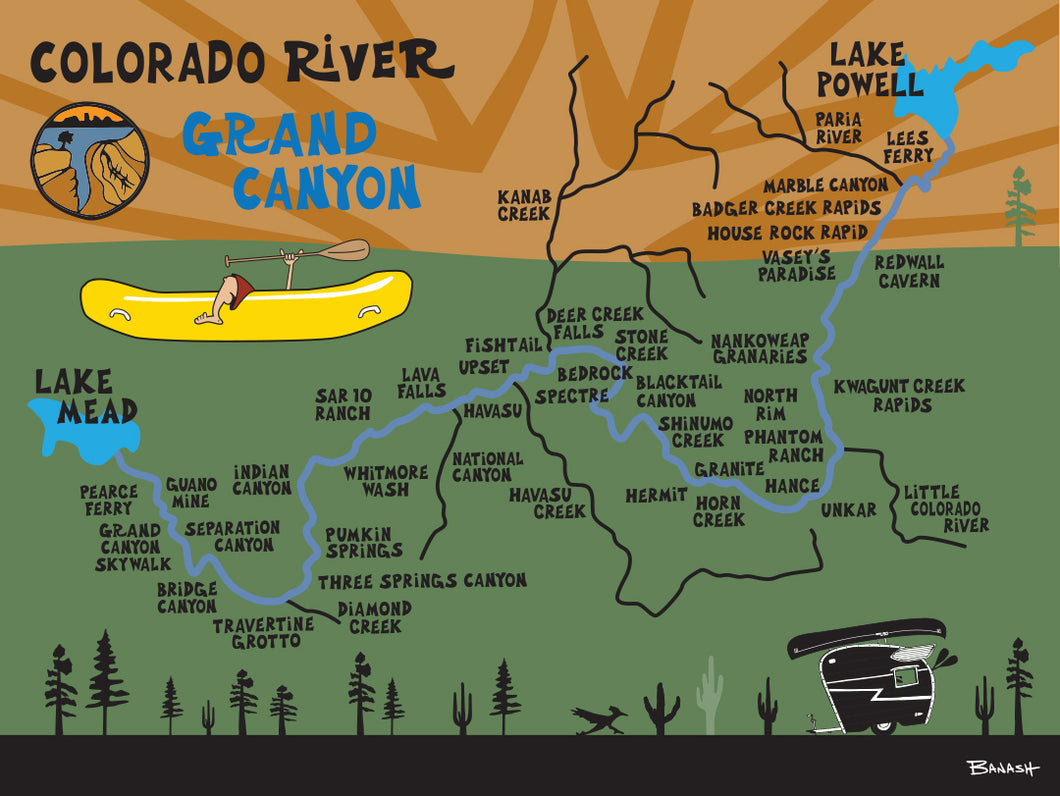 COLORADO RIVER ~ GRAND CANYON ~ 3:4