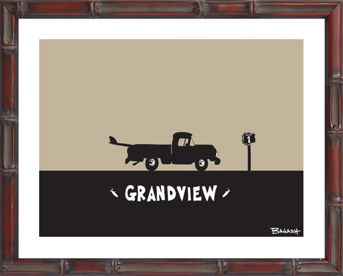 GRANDVIEW ~ LEUCADIA ~ SURF PICKUP ~ BLACK N TAN ~ 3:4