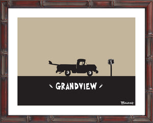 GRANDVIEW ~ LEUCADIA ~ SURF PICKUP ~ BLACK N TAN ~ 3:4
