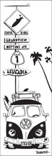 Load image into Gallery viewer, GRANDVIEW ~ NEPTUNE AVE ~ LEUCADIA ~ SURF BUS GRILL ~ SURF XING ~ 8x24