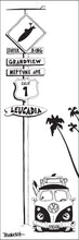 Load image into Gallery viewer, GRANDVIEW ~ NEPTUNE AVE ~ SURF ~ LEUCADIA ~ SIGN POST ~ SURF BUS ~ 1:3