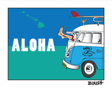 Load image into Gallery viewer, ALOHA ~ MAUI ~ GREM 10 ~ SURF BUS ~ SURF HUT ~ SEAFOAM ~ 3:4