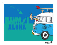 Load image into Gallery viewer, HAWAI&#39;I ~ ALOHA ~ GREM 10 ~ SURF BUS ~ SURF HUT ~ SEAFOAM ~ 3:4