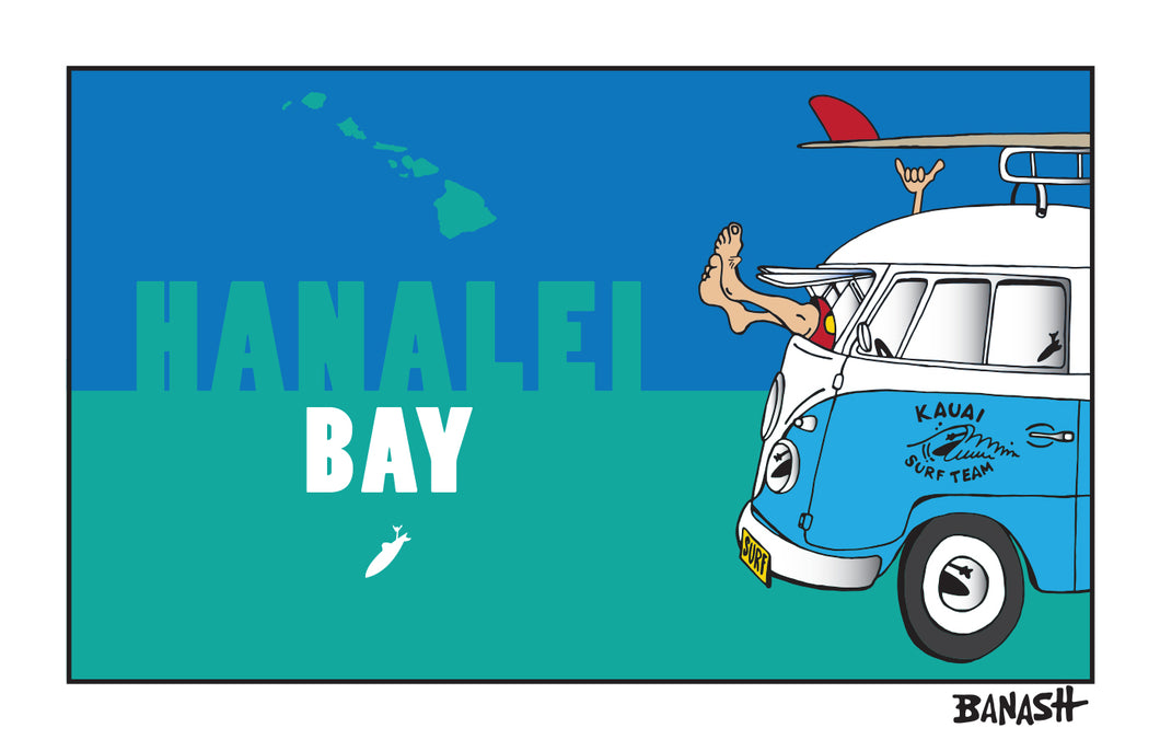 HANALEI BAY ~ GREM 10 ~ SURF BUS ~ SEAFOAM ~ 2:3