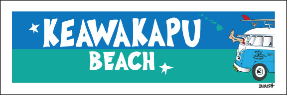 KEAWAKAPU BEACH ~ WAILEA ~ GREM 10 ~ SURF BUS ~ SEAFOAM ~ 1:3