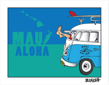 Load image into Gallery viewer, MAUI ~ ALOHA ~ GREM 10 ~ SURF BUS ~ SURF HUT ~ SEAFOAM ~ 3:4