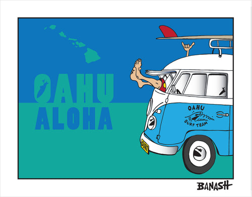 O'AHU ~ ALOHA ~ GREM 10 ~ SURF BUS ~ SEAFOAM ~ 3:4
