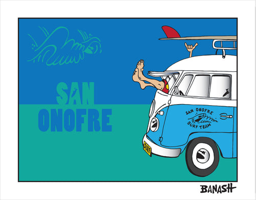SAN ONOFRE ~ GREM 10 ~ SURF BUS ~ WAVE RIDER ~ 3:4
