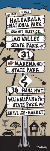HALEAKALA NATIONAL PARK ~ SIGN POST ~ 1:3