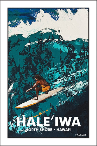 HALE'IWA ~ NORTH SHORE ~ HAWAI'I ~ SUNSET ~ 12x18