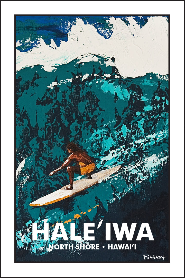 HALE'IWA ~ NORTH SHORE ~ HAWAI'I ~ SUNSET ~ 12x18