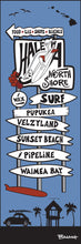 Load image into Gallery viewer, HALE&#39;IWA ~ NORTH SHORE SURF ~ SIGN POST ~ 1:3