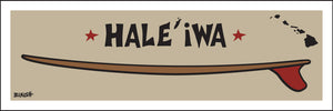 HALE'IWA ~ RED FIN ~ SURFBOARD ~ 1:3