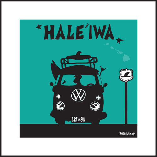 HALE'IWA ~ SURF BUS GRILL ~ SEAFOAM ~ 1:1