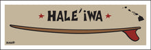 Load image into Gallery viewer, HALEIWA ~ OAHU ~ RED FIN ~ SURFBOARD ~ 8x24