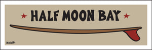 HALF MOON BAY ~ RED FIN ~ SURFBOARD ~ 1:3