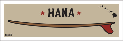 HANA ~ RED FIN ~ SURFBOARD ~ 1:3