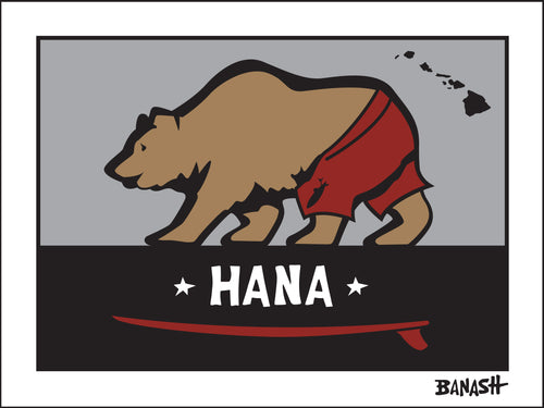 HANA ~ MAUI ~ HAWAI'I ~ SURF BEAR ~ 3:4