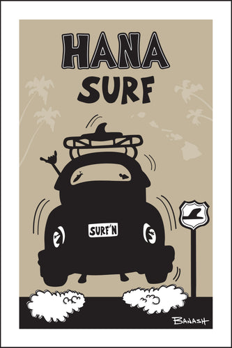 HANA ~ SURF ~ SURF BUG TAIL ~ AIR ~ BLACK N TAN ~ 2:3